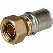 Муфта с накидной гайкой 20 х 1/2" (ВР) под пресс STOUT для МП труб