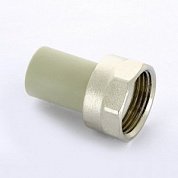 Переходник с накидной гайкой 20 х 3/4" PP-R FV-PLAST серый