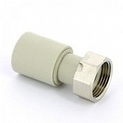 Муфта сварка-В 25 x 3/4" с накидной гайкой пломбируемая PP-R FV-PLAST серый