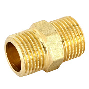 Ниппель резьбовой 1/2" x 1/2" (НР) латунь UNI-FITT