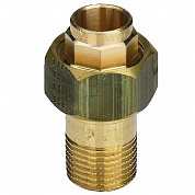 Американка 12 x 3/8" НР уплотнение под конус VIEGA пайка Американка
