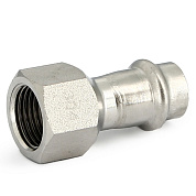 Муфта под пресс 22 х 1/2" (ВР) UNI-FITT из нержавейки