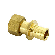 Муфта с накидной гайкой 16 x 1/2" аксиальная для труб PE-X UNI-FITT