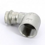 Угол пресс-В компактный 22x1" нержавеющая сталь Sanpress Inox VIEGA Диаметр - 22 мм.