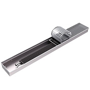 Конвектор внутрипольный ROMMER RCN 80.260.2200 (Решётка роликовая, анод. алюм.) (RCN2-1000-0826220)