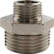 Ниппель резьбовой НР 1" x 3/4" никель TIEMME