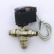 Кран сгон НН 1/2" 3-ходовой с сервоприводом MODULO COMPACT EMMETI 
