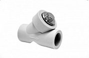 Клапан обратный 20 мм ПП (PP-R100) под пайку серый HEISSKRAFT