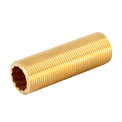 Сгон сплошной резьбовой (НР) 3/4" x 80 мм бронза VIEGA (319304)