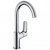 Смеситель для раковины HansGrohe 210 HG Logis поворотный излив со сливным гарнитуром