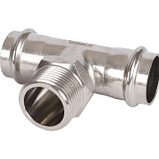 Тройник переходной под пресс 28 x 1" (НР) из нержавеющей стали ROMMER