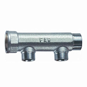 Коллектор FAR 1" (ВР-НР) с 2 отв. 1/2" ВР (межосев. 50 мм)