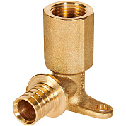 Угол 90° настенный 20 х 1/2" (ВР) аксиальный для труб PEX, с нарез. патруб. ROMMER (RFA-0032-002012)