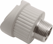 Вварное седло комб. 90 х 3/4" (НР) полипропилен PP-R FV-PLAST серый