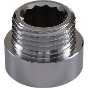 Удлинитель резьбовой 3/4" x 10 мм НР-ВР хромированный TIEMME