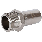 Вставка переходная под пресс 28 x 1" (НР) из нержавеющей стали ROMMER