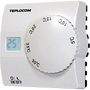 Термостат комнатный БАСТИОН TEPLOCOM TS-2AA/8A, проводной, реле 250 В, 8 А (911)