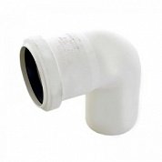 Отвод канализационный 87° RAUPIANO PLUS d=50 мм белый