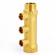 Магистральный коллектор TIEMME НР 3 выхода 3/4"х1/2" (с конусом)х36мм