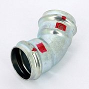 Угол пресс 45°35 оцинкованная сталь Prestabo VIEGA Диаметр - 35 мм.