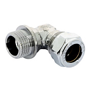 Угол НР 15 x 1/2" обжим хром TIEMME