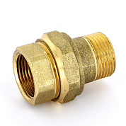 Американка с плоской прокладкой 1"1/4 x 1"1/4 ВН латунь UNI-FITT