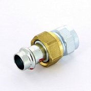 Американка пресс-В 15x1/2" с плоской прокладкой нелегир. сталь Prestabo VIEGA Диаметр - 15 мм.