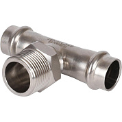 Тройник переходной под пресс 18 x 3/4" (НР) из нержавеющей стали ROMMER