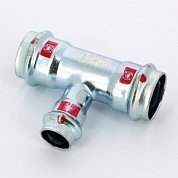 Тройник пресс 28x18x28 оцинкованная сталь Prestabo VIEGA Диаметр - 28 мм.
