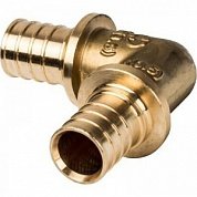 Угольник 90° 25 мм аксиальный для труб PE-X STOUT