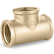 Тройник равнопроходной 1/2" с внутренней резьбой (ВР) LD Pride из латуни