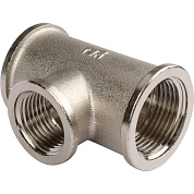 Тройник резьбовой ВР 3/4" x 1/2" x 3/4" никель TIEMME