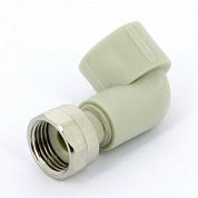 Угол с накидной гайкой 20 х 3/4" (ВР) полипропилен PP-R FV-PLAST серый