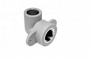 Водорозетка одинарная 90° под гипс 20 х 1/2" (ВР) ПП (PP-R100) серый HEISSKRAFT
