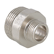 Ниппель переходной резьбовой 3/8" х 1/4" (НР) латунь-никель VALTEC (VTr.580.N.0302)