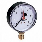 Манометр радиальный 63 мм 1/4'' 6 бар EMMETI