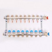 REHAU Коллекторная группа 1" х 3/4" ЕК 10 выходов с расходомерами и термостатическими вентилями
