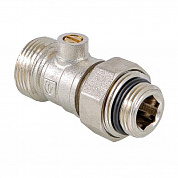 Кран прямой ВН 1/2" x 3/4" для нижнего подключения радиатора VALTEC