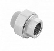 Муфта разъемная под трубу 63 х 2" (ВР) ПП (PP-R100) серая HEISSKRAFT