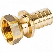 Муфта с накидной гайкой 25 x 3/4" аксиальная для труб PE-X STOUT