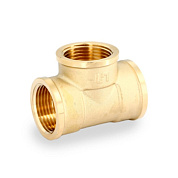 Тройник резьбовой (ВР) 1" латунь UNI-FITT OPTIMAL (615G4441)