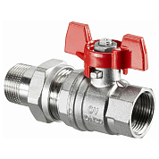 Кран шаровой OVENTROP Optibal 3/4" НВ с американкой, полнопроходной