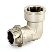 Угол резьбовой 1/2" ВН с упором, никель UNI-FITT OPTIMAL (612N2201)