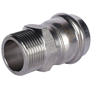 Переходник прессовой 35 x 1" (НР) из нержавеющей стали ROMMER