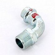 Угол пресс-Н 15x1/2" оцинкованная сталь Prestabo VIEGA Диаметр - 15 мм.