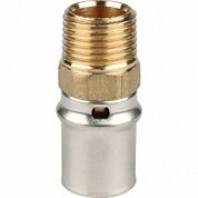 Муфта переходная под пресс 20 x 1/2" (НР) STOUT для МП труб