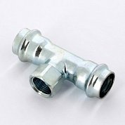 Тройник пресс-В 22x3/4"x22 оцинкованная сталь Prestabo VIEGA Диаметр - 22 мм.