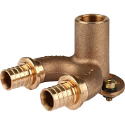 Водорозетка надвижная сдвоенная 20-Rp 1/2" ВР 20-Rp REHAU RX (бронза)