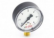 Манометр радиальный 50 мм 1/4" 6 бар UNI-FITT