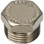 Заглушка резьбовая НР 1/2" никель STOUT